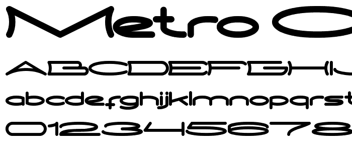 METRO CITY font